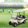 image10L0L Universal Golf Cart Seat Covers Dress UP Older Golf Cart Durable Breathable Material Fit Like a Glove for EZGO TXT RXV Club Car DS Easy to InstallLight Gray