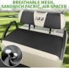 image10L0L Universal Golf Cart Seat Covers Dress UP Older Golf Cart Durable Breathable Material Fit Like a Glove for EZGO TXT RXV Club Car DS Easy to InstallBlack and Beige