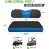 image10L0L Universal Golf Cart Seat Covers Dress UP Older Golf Cart Durable Breathable Material Fit Like a Glove for EZGO TXT RXV Club Car DS Easy to InstallBlack and Blue