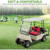 image10L0L Universal Golf Cart Seat Covers Dress UP Older Golf Cart Durable Breathable Material Fit Like a Glove for EZGO TXT RXV Club Car DS Easy to InstallRed and Black