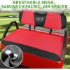 image10L0L Universal Golf Cart Seat Covers Dress UP Older Golf Cart Durable Breathable Material Fit Like a Glove for EZGO TXT RXV Club Car DS Easy to InstallRed and Black