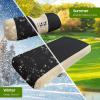 image10L0L Universal Golf Cart Seat Covers Dress UP Older Golf Cart Durable Breathable Material Fit Like a Glove for EZGO TXT RXV Club Car DS Easy to InstallBlack and Beige