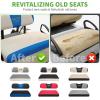 image10L0L Universal Golf Cart Seat Covers Dress UP Older Golf Cart Durable Breathable Material Fit Like a Glove for EZGO TXT RXV Club Car DS Easy to InstallBeige and Blue