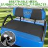 image10L0L Universal Golf Cart Seat Covers Dress UP Older Golf Cart Durable Breathable Material Fit Like a Glove for EZGO TXT RXV Club Car DS Easy to InstallBlack and Blue