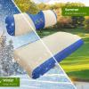 image10L0L Universal Golf Cart Seat Covers Dress UP Older Golf Cart Durable Breathable Material Fit Like a Glove for EZGO TXT RXV Club Car DS Easy to InstallBeige and Blue