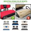 image10L0L Universal Golf Cart Seat Covers Dress UP Older Golf Cart Durable Breathable Material Fit Like a Glove for EZGO TXT RXV Club Car DS Easy to InstallRed and Black