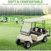 image10L0L Universal Golf Cart Seat Covers Dress UP Older Golf Cart Durable Breathable Material Fit Like a Glove for EZGO TXT RXV Club Car DS Easy to InstallBlack and Beige