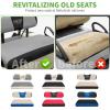 image10L0L Universal Golf Cart Seat Covers Dress UP Older Golf Cart Durable Breathable Material Fit Like a Glove for EZGO TXT RXV Club Car DS Easy to InstallLight Gray