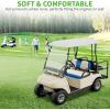 image10L0L Universal Golf Cart Seat Covers Dress UP Older Golf Cart Durable Breathable Material Fit Like a Glove for EZGO TXT RXV Club Car DS Easy to InstallBeige and Blue