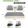image10L0L Universal Golf Cart Seat Covers Dress UP Older Golf Cart Durable Breathable Material Fit Like a Glove for EZGO TXT RXV Club Car DS Easy to InstallGray and Beige