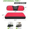 image10L0L Universal Golf Cart Seat Covers Dress UP Older Golf Cart Durable Breathable Material Fit Like a Glove for EZGO TXT RXV Club Car DS Easy to InstallRed and Black