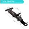 imageGolf Cart Trailer Hitch Deluxe Kit Backseat Footrest with 2in Receiver HighStrength Universal Fit for Yamaha Club Car EZGO