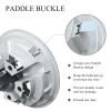 imageUniversal Golf Cart Hubcaps 8 inch Set of 4 SS Chrome Wheel Covers for Golf Cart Club Car EZGO and Other Wheel HubcapsSilver