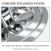imageUniversal Golf Cart Hubcaps 8 inch Set of 4 SS Chrome Wheel Covers for Golf Cart Club Car EZGO and Other Wheel HubcapsSilver
