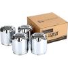 imageUniversal Golf Cart SS Wheel Alloy Center Covers 81012 Inch Material Aluminum P110ss Fit for Club CarEZGO 4pcs