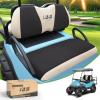 image10L0L Elastic Golf Cart Seat Covers for Yamaha Club Car Precedent and Most Original Front Seat Sandwich Material A Perfect Balance of Warmth in Winter and Cooling in SummerBlack and Beige