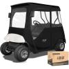 image10L0L Golf Cart Deluxe Driving Enclosure 2 Passenger Fits EZGO TXT ampamp RXV Golf Cart Only Heavy Duty 600D Waterproof Portable Drivable Golf Cart Storage Cover EnclosureGolf Buggy Keep Warm Cover