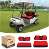 image10L0L Golf Cart Front  Rear Seat Cover Set for EZGO TXT RXV ampamp Club Car DS 4 Passenger Models Bench Seat Covers Kit Breathable Washable Polyester Mesh Cloth SXSRedBlackFrontRear Seat Cover