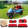 Red/Black-Front+Rear Seat Cover