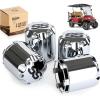 image10L0L Golf Cart ITP SS Wheel Center Hub Cap 81012 Inch Push in StyleSS Center Caps for Yamaha and Most EZGO Club Car Golf Cart Wheel Black Set of 4silver