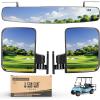 image10L0L Golf Cart Mirrors Contains Folding Side Mirrors and Rear View Mirror Universal for Yamaha Club Car DS PrecedentEZGO TXT RXV