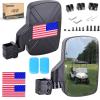 image10L0L Golf Cart Side Mirrors Compatible with Yamaha Club Car EZGO and Others Round or Square Tube Golf Cart Roof Bracket Nodrilling RequiredCasual
