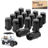 image10L0L Golf Cart Wheel Lug Nuts for EZGO ampamp Club Car 12quot20 Size Chrome 16 PCSBlack