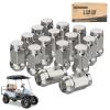 image10L0L Golf Cart Wheel Lug Nuts for EZGO ampamp Club Car 12quot20 Size Chrome 16 PCSSilver