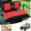 image10L0L Universal Golf Cart Rear Seat Cover Dress UP Older Golf Cart Durable Breathable Material Fit Like a Glove for Yamaha EZGO and Club Car Easy to InstallRed  Black
