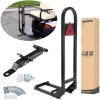 image10L0L Universal Golf Cart Rear Seat Safety Grab Bar and Trailer Hook Hitch with Receiver for Yamaha EZGO Club Car Heavy Duty Material Hand Rail Add Safety to Your Rear Passengers  Black