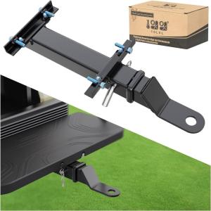 image10L0L Deluxe Golf Cart Trailer Hitch Kit Fit for Backseat Footrest with 2quot Receiver HighStrength Universal Fit Seamless Compatibl Club Car EZGO Yamaha Ideal for Golf Cart Trailers