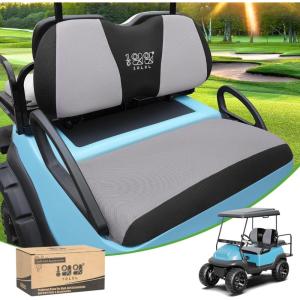 image10L0L Elastic Golf Cart Seat Covers for Yamaha Club Car Precedent and Most Original Front Seat Sandwich Material A Perfect Balance of Warmth in Winter and Cooling in SummerGray and Black