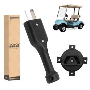 image10L0L Golf Cart 2 Prong Crow Foot Charger Handle Plug ampamp EWay Plug Receptacle Fits for Yamaha Electric Cart 36V Charger