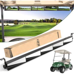 image10L0L Golf Cart 5 Panel Wide Angle Panoramic Rear View Mirror Universal Fit for Yamaha EZGO TXT EZGO RXV Club Car DS Club Car Precedent Golf Cart