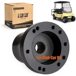 image10L0L Golf Cart Steering Wheel Adapter Fits for for Yamaha G2G29 DriveDrive 2 56 Holes Golf Cart Steering Wheel  BlackClub Car DS  Black