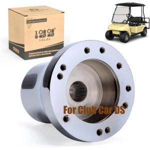 image10L0L Golf Cart Steering Wheel Adapter Fits for for Yamaha G2G29 DriveDrive 2 56 Holes Golf Cart Steering Wheel  BlackClub Car DS  Sliver