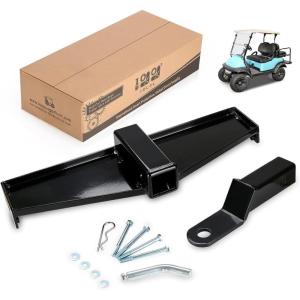 image10L0L Golf Cart Trailer Hitch with Bumper Receiver Fits Club Car Precedent 2004 Factory Style Rear Frame Only