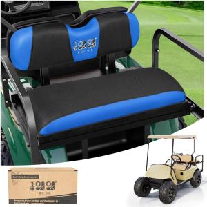image10L0L Universal Golf Cart Rear Seat Cover Dress UP Older Golf Cart Durable Breathable Material Fit Like a Glove for Yamaha EZGO and Club Car Easy to InstallBlack and Blue