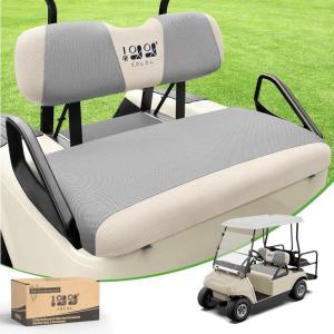 image10L0L Universal Golf Cart Seat Covers Dress UP Older Golf Cart Durable Breathable Material Fit Like a Glove for EZGO TXT RXV Club Car DS Easy to InstallGray and Beige