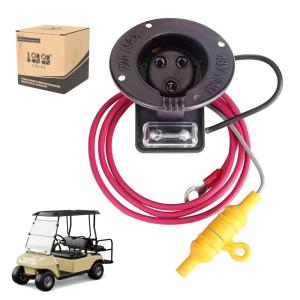 image48 Volt Charger Receptacle and Fuse Assembly for Club Car DS 2000up Electric Golf Cart OEM 101802101 101846801