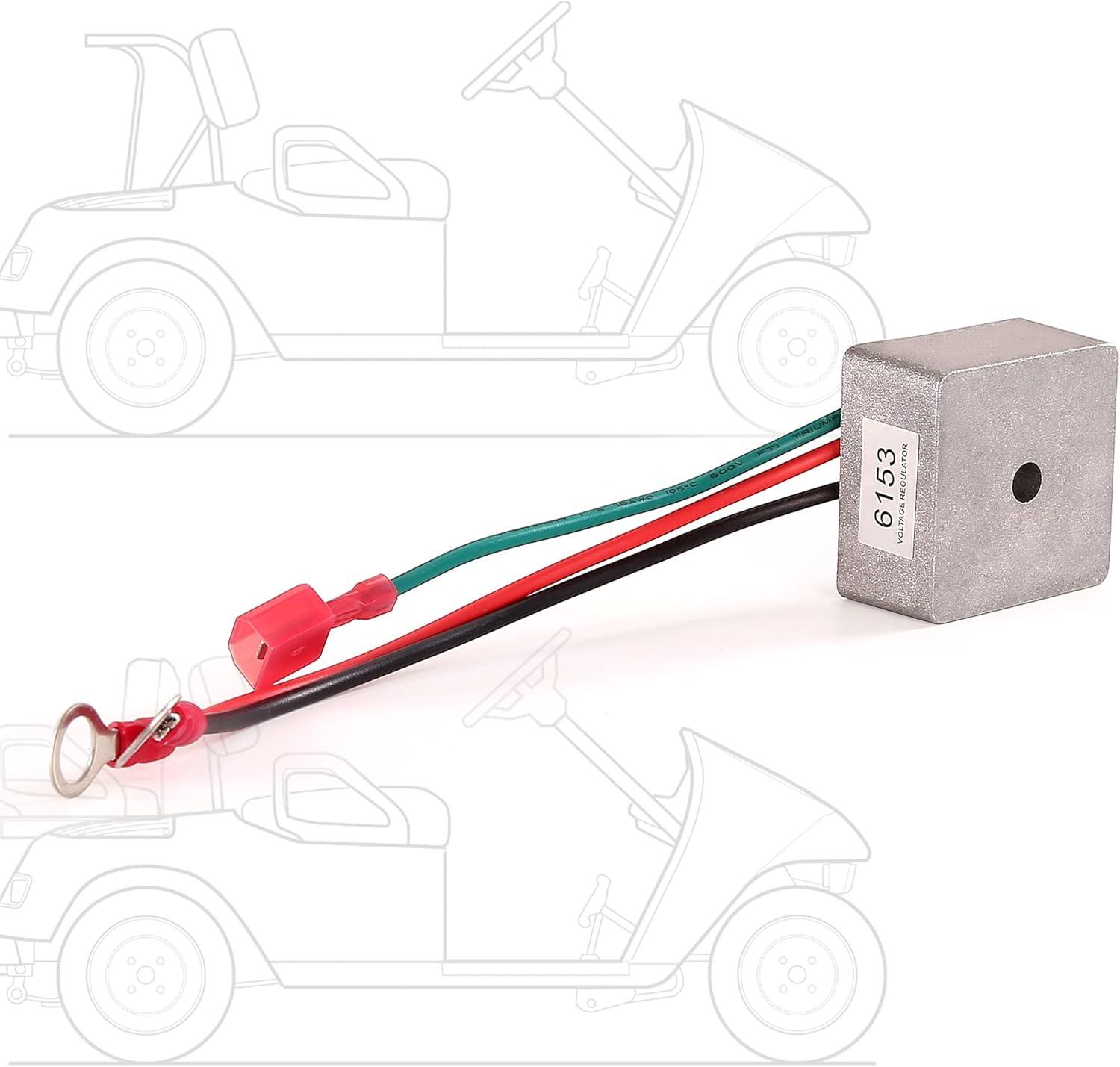 image10L0L 27739G01 Golf Cart Voltage Regulator Rectifier for EZGO TXTMedalist Gas 1994up Club Car 19841991 and ColumbiaParCar 19821994 Replaces OEM 27739G01 435203