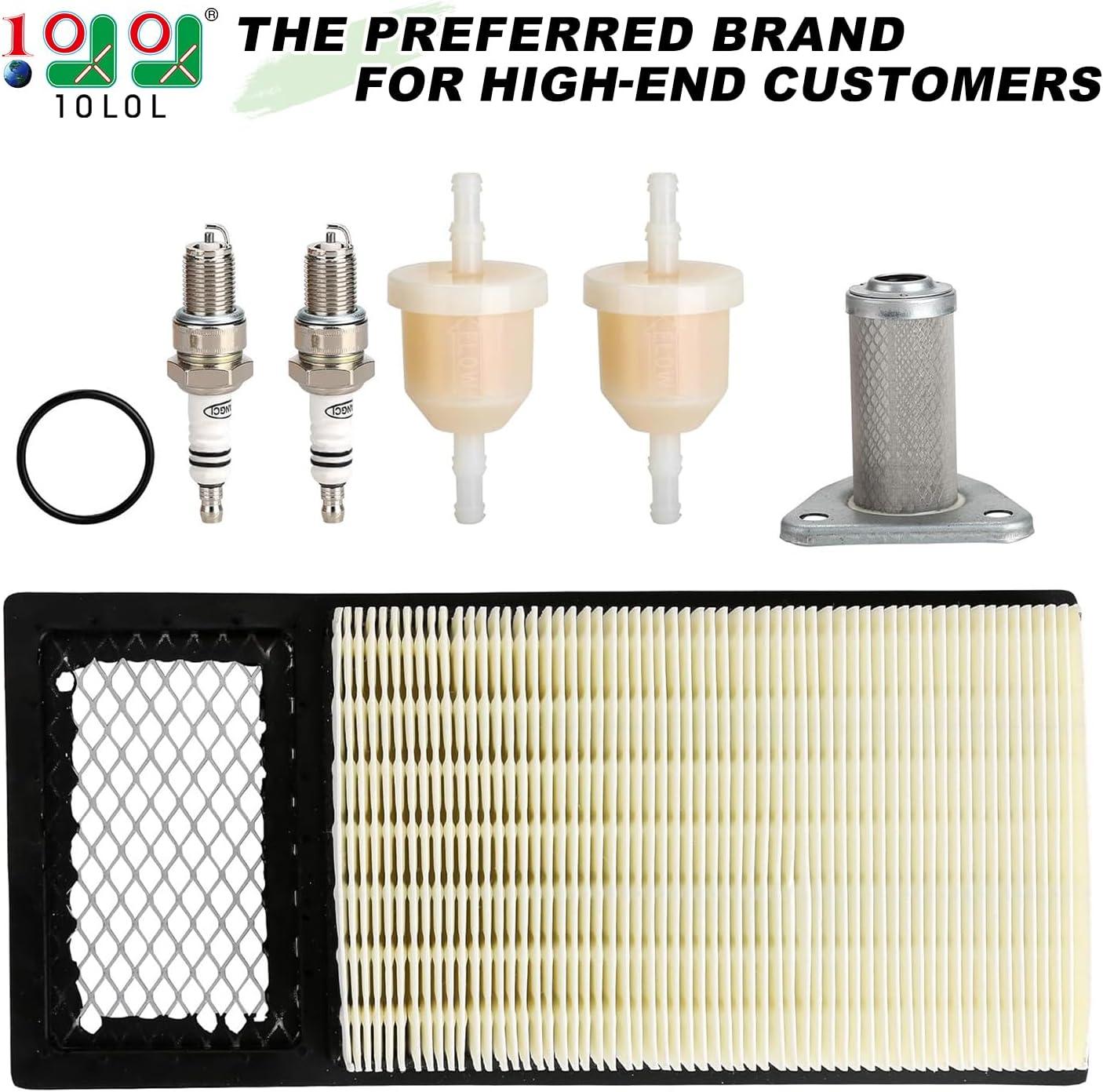 image10L0L Golf Cart Tune Up Kit for EZGO TXT Medalist 4 Cycle 295cc 350cc Gas Golf Cart 19942005 Air Oil Fuel Filter 72368G01 26591G01 72084G01 Spark Plug Replacement Kit