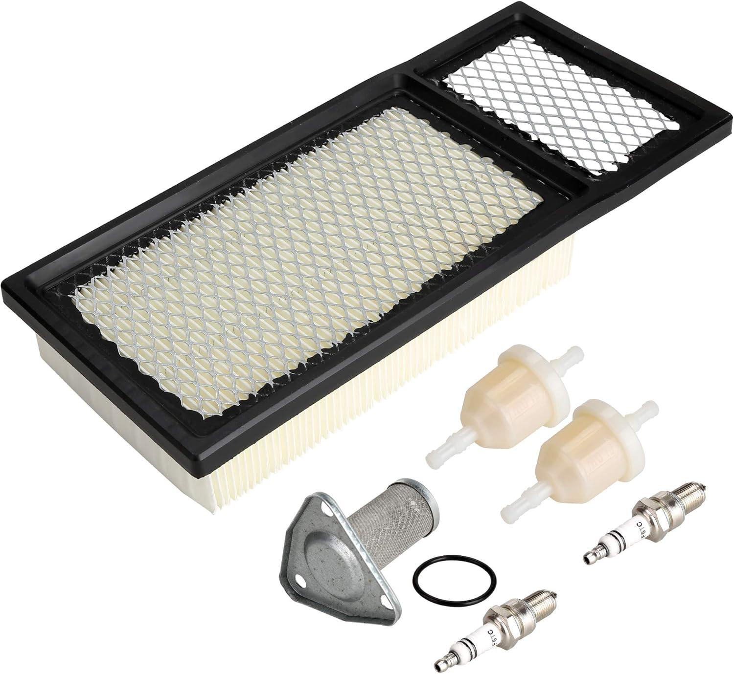 image10L0L Golf Cart Tune Up Kit for EZGO TXT Medalist 4 Cycle 295cc 350cc Gas Golf Cart 19942005 Air Oil Fuel Filter 72368G01 26591G01 72084G01 Spark Plug Replacement Kit