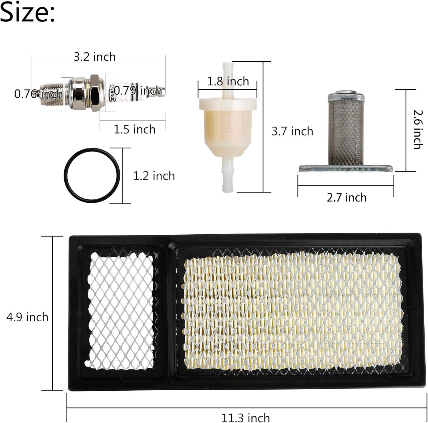 image10L0L Golf Cart Tune Up Kit for EZGO TXT Medalist 4 Cycle 295cc 350cc Gas Golf Cart 19942005 Air Oil Fuel Filter 72368G01 26591G01 72084G01 Spark Plug Replacement Kit