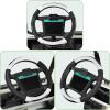 image10L0L 14 Inch Golf Cart Steering Wheel Covers for Yamaha Club Car DSampampPrecedent Upgraded Microfiber AntiSlip Steering Wheel Cover with Pu LeatherBlackWhite