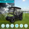 image10L0L 2 Passenger Golf Cart Driving Enclosure for Club Car DS and Precedent Model 4Sided Clear Window 600D Rain Cover All Weather Windproof Waterproof