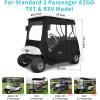 image10L0L 2 Passenger Golf Cart Driving Enclosure for EZGO TXT and RXV Model 4Sided Clear Window 600D Rain Cover All Weather Windproof Waterproof