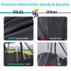 image10L0L 2 Passenger Golf Cart Driving Enclosure for EZGO TXT and RXV Model 4Sided Clear Window 600D Rain Cover All Weather Windproof Waterproof