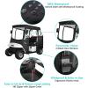 image10L0L 2 Passenger Golf Cart Driving Enclosure for EZGO TXT and RXV Model 4Sided Clear Window 600D Rain Cover All Weather Windproof Waterproof