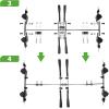 image10L0L 4 Passenger 22 Golf Cart Seat Belt Kit for EZGO Yamaha Club Car Fits Front Rear Seat with Bracket2 pointUniversal
